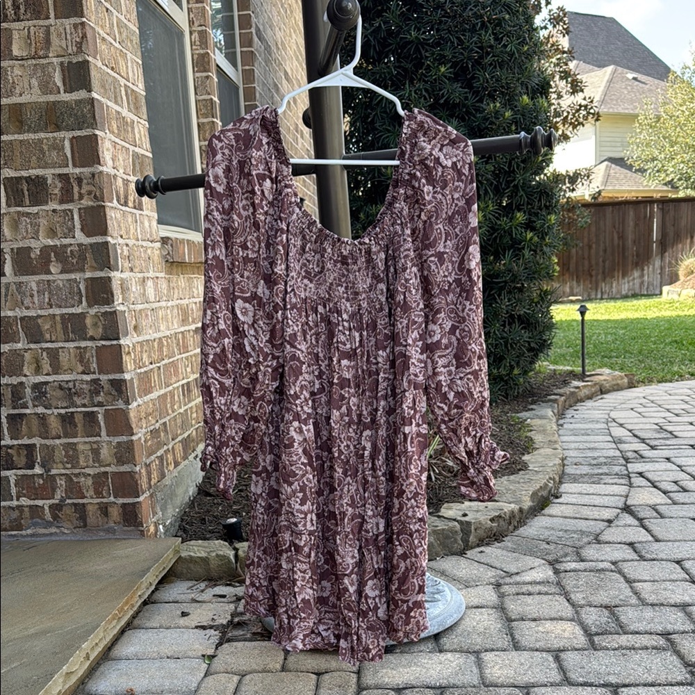 Floral Print Women's Dress NWT L